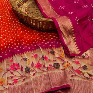 Banarasi Bandhej Dupatta - Top Fashion Boutique in Hyderabad