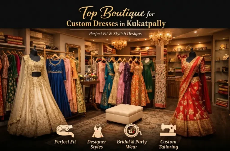 Top boutique for custom dresses in Kukatpally Hyderabad with designer stitching and stylish outfits