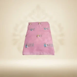 light pink embroidered Kota Doria saree – Top fashion boutique in Hyderabad