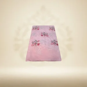 pink embroidered Kota Doria saree – Top fashion boutique in Hyderabad