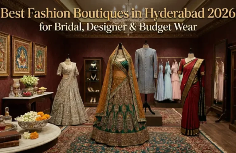Best bridal fashion boutique in Hyderabad 2026 with designer lehengas